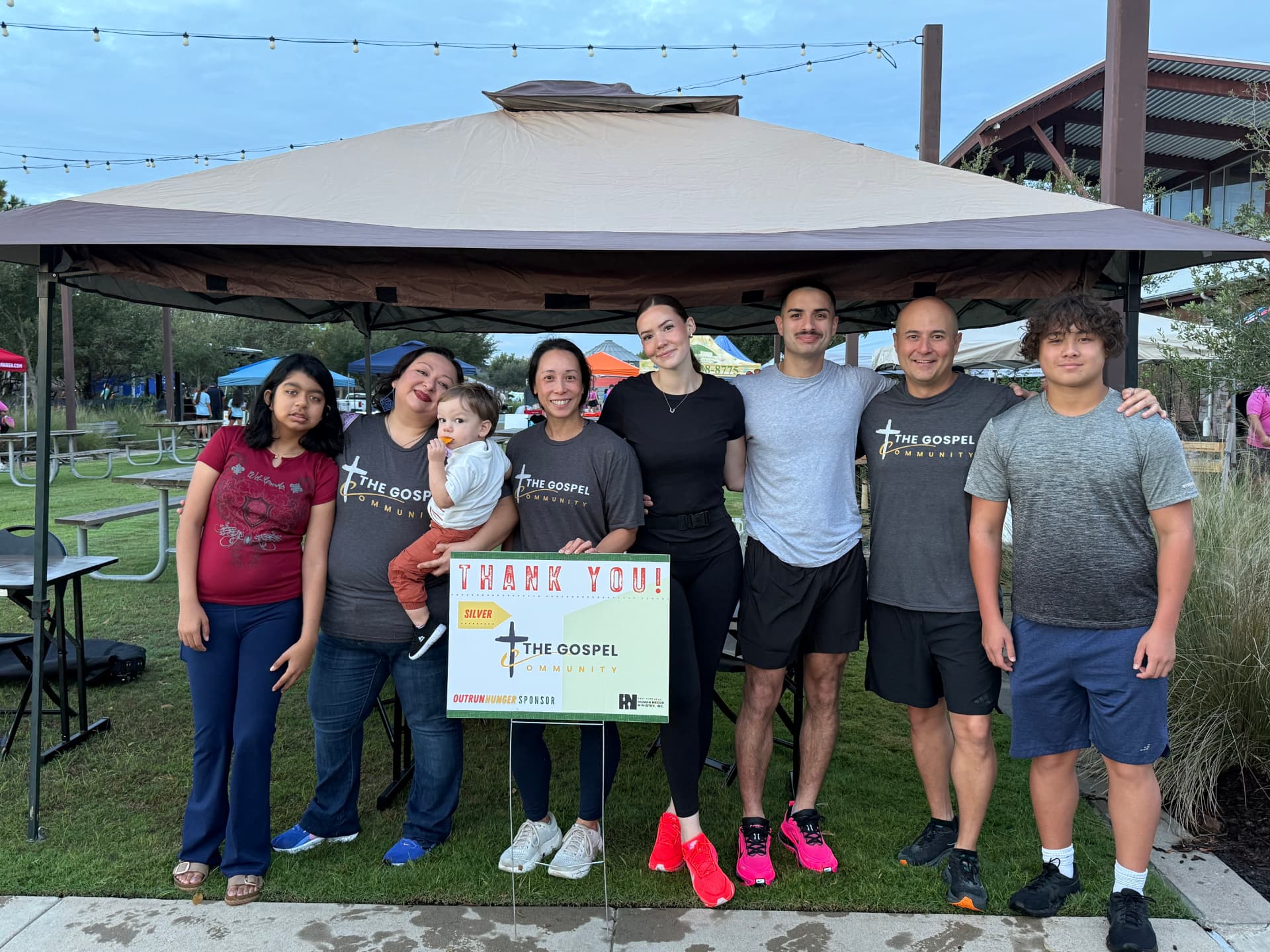 Members of The Gospel Community together at a charity 5K